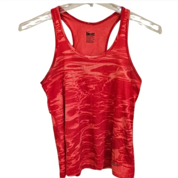 Nike Red Dri Fit Ladies Tank Top Sz Sm - Picture 6 of 6